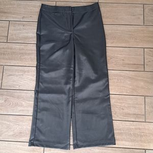 Faux leather Bagatelle cropped wide leg pants